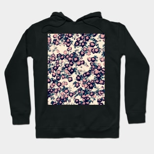 Hello, Spring! Abstract garden flowers in violet shades Hoodie